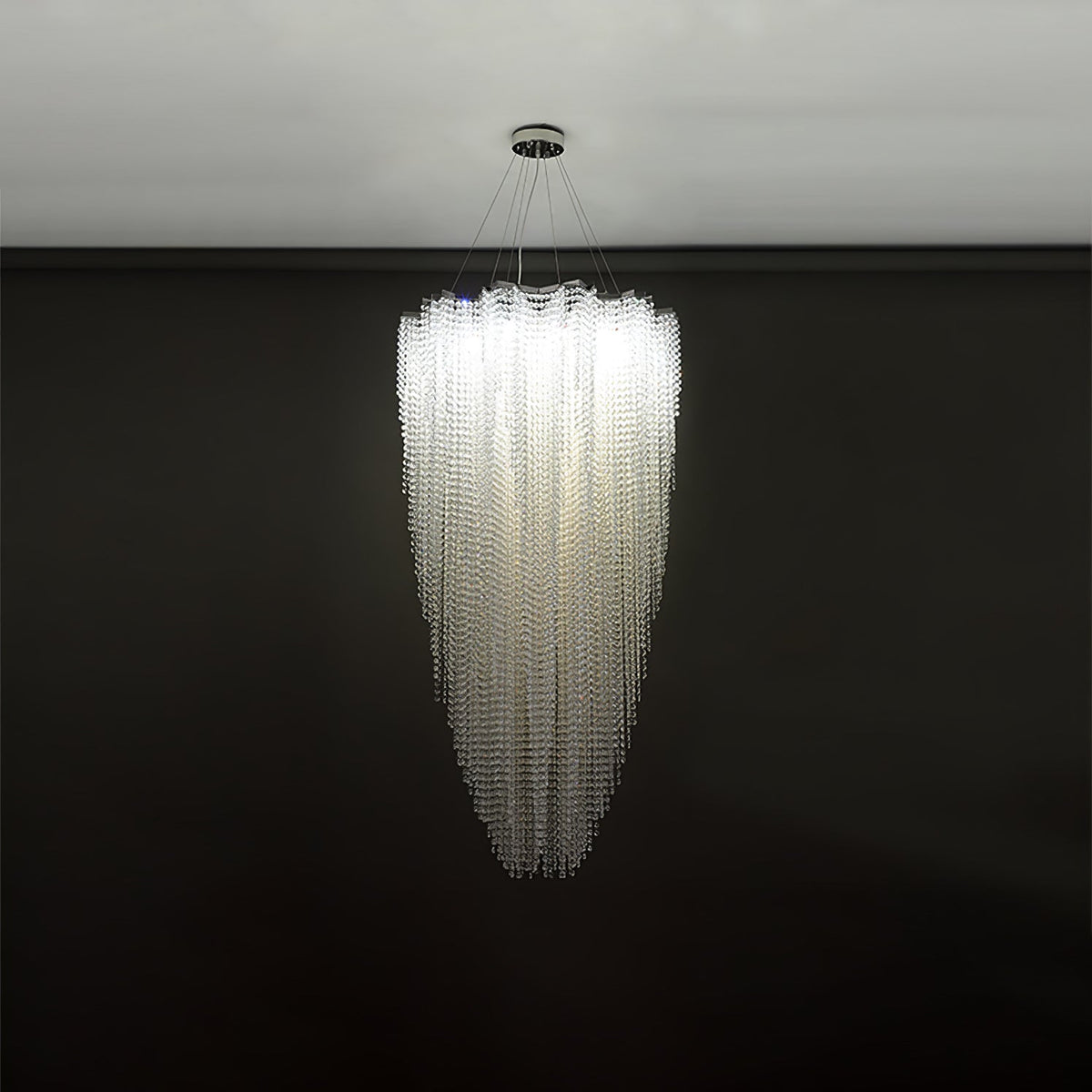 Zashayra Crystal Column Chandelier - Neutralighting