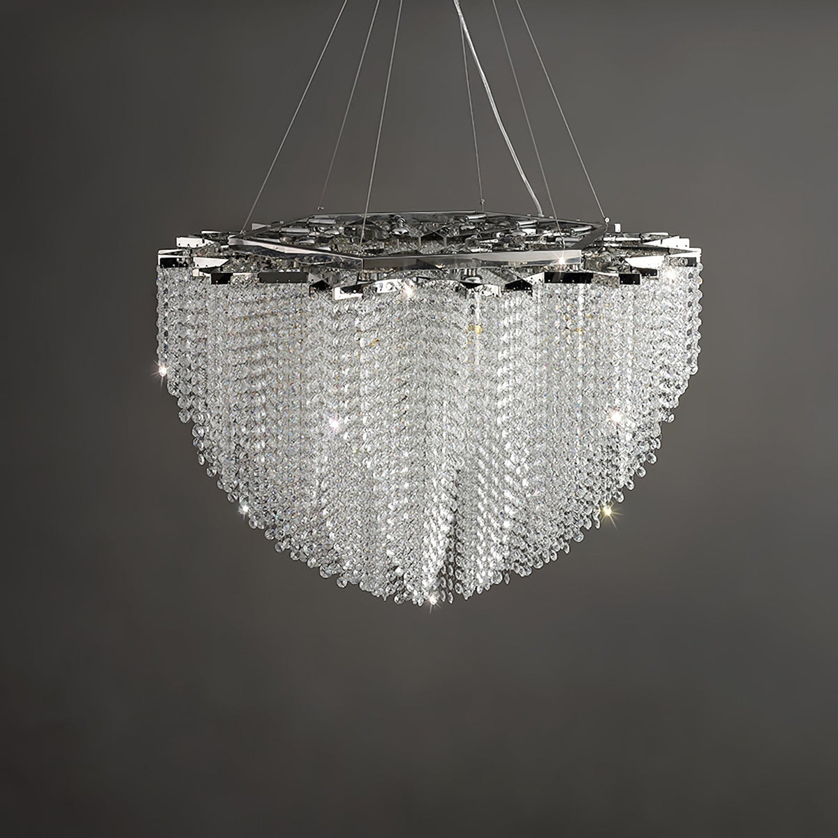 Zashayra Crystal Column Chandelier - Neutralighting