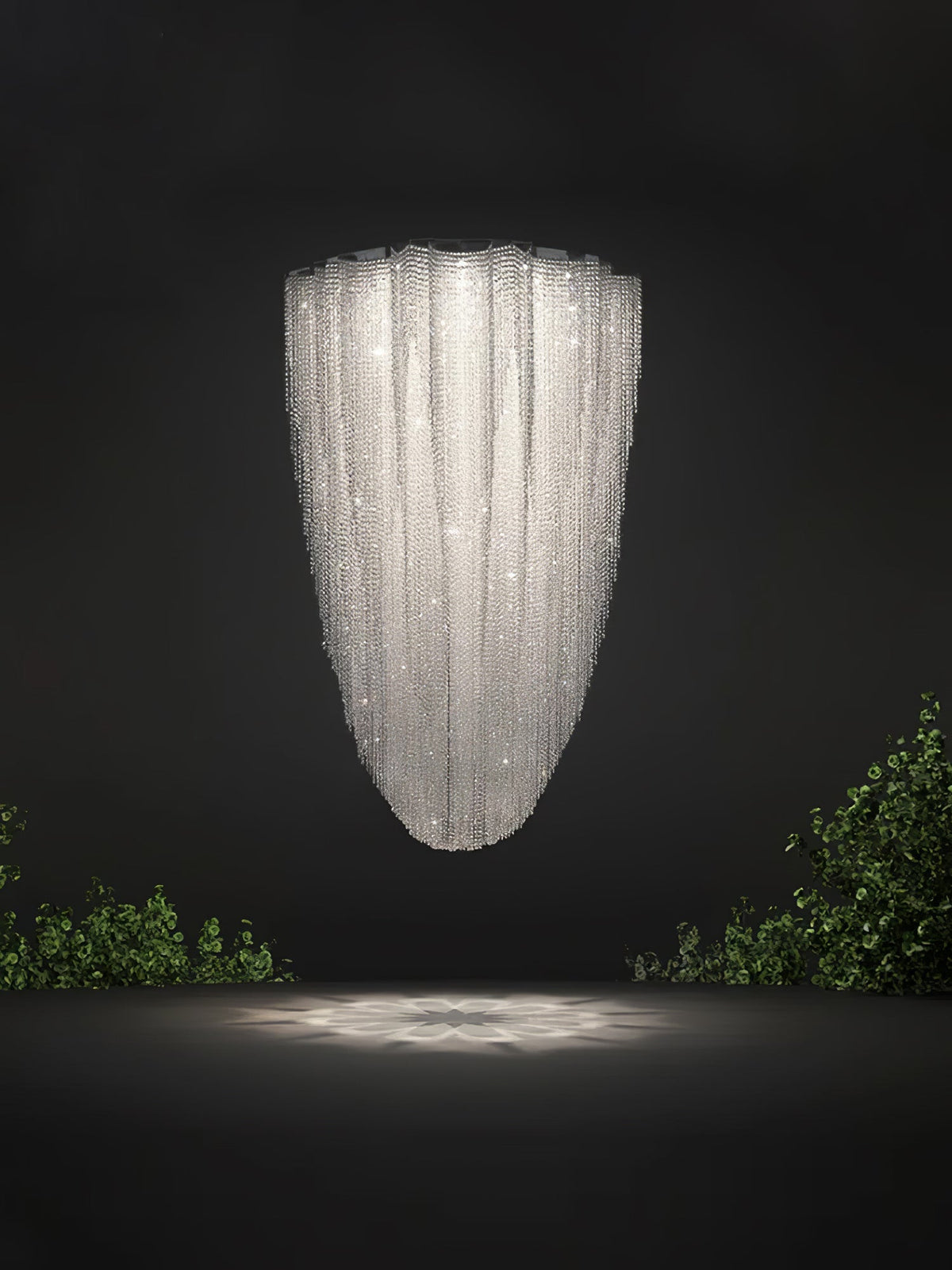 Zashayra Crystal Column Chandelier - Neutralighting