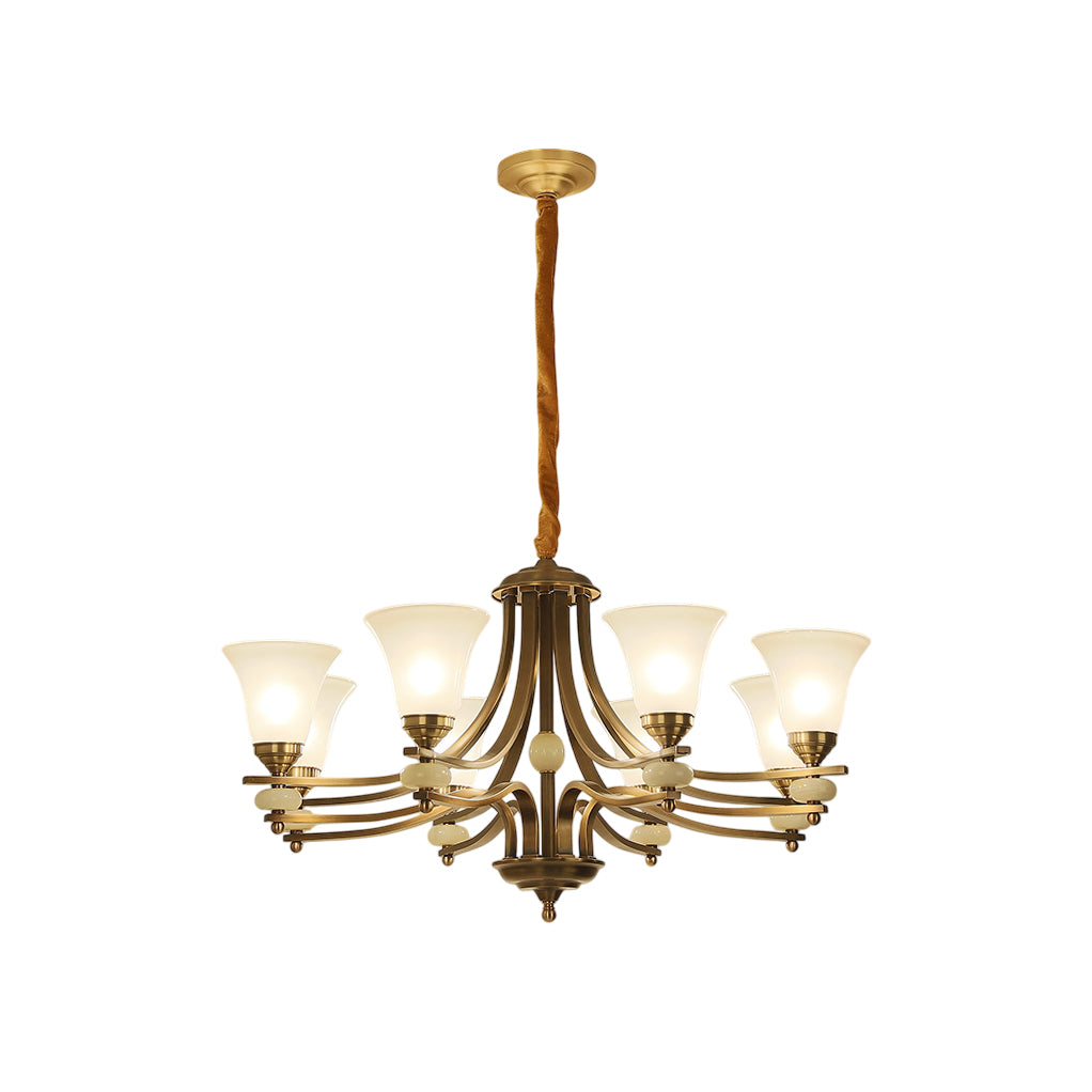 Cizorila Postmodern Luxe Laiton Verre Lustre - Neutralighting