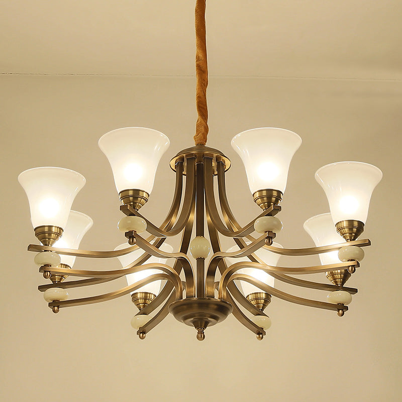 Cizorila Postmodern Luxe Laiton Verre Lustre - Neutralighting