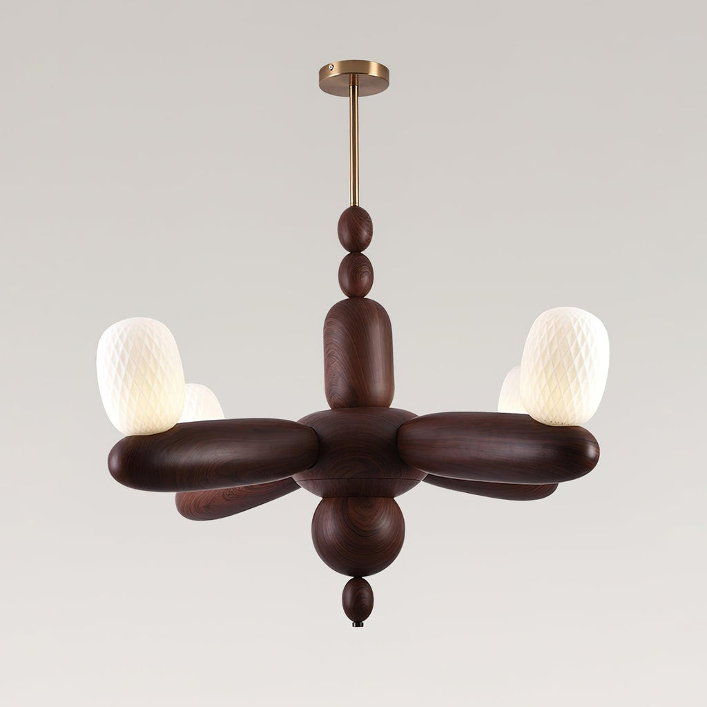 Stanza Lustre Bras Courbés en Bois - Neutralighting