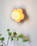 Petani Applique murale à fleurs roses et jaunes - Neutralighting