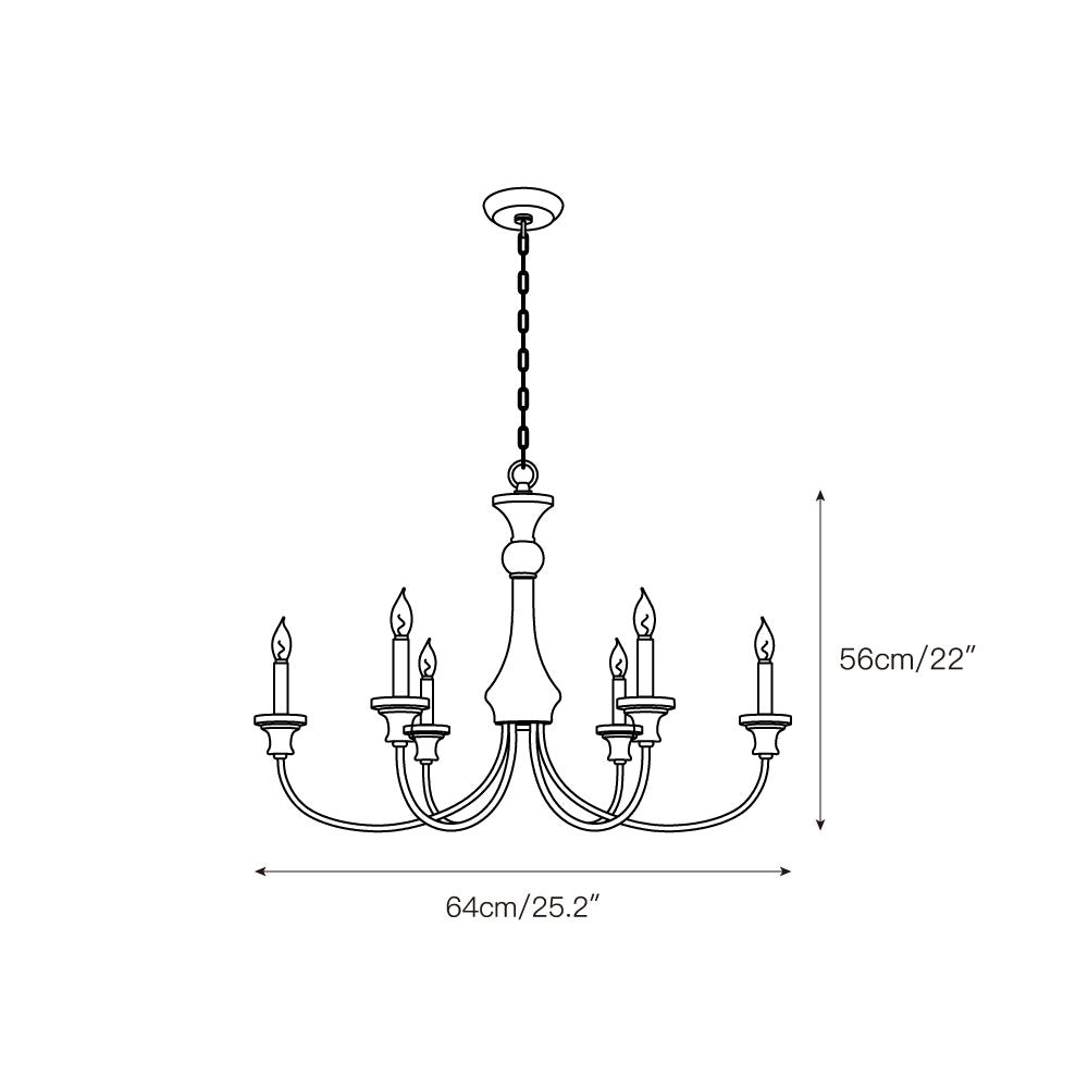 Zatheora Ancien Poussière D'étoiles Bois Métal Lustre - Neutralighting
