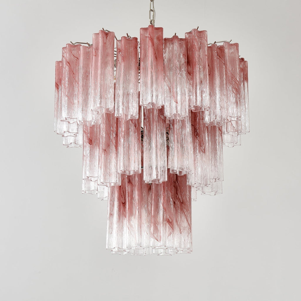 Aurora Lustre en Verre Rose Moderne - Neutralighting