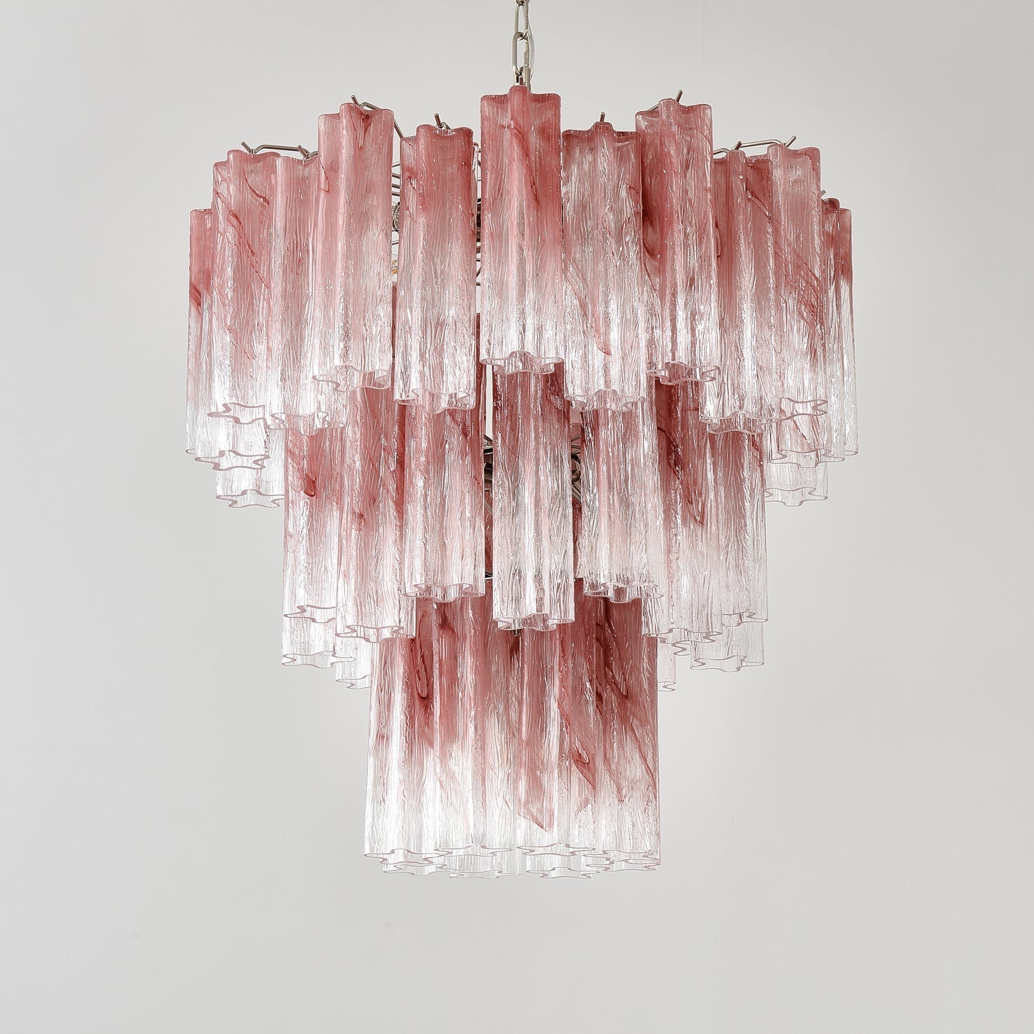 Aurora Lustre en Verre Rose Moderne - Neutralighting