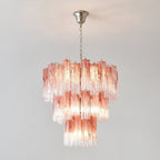 Aurora Lustre en Verre Rose Moderne - Neutralighting
