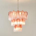 Aurora Lustre en Verre Rose Moderne - Neutralighting