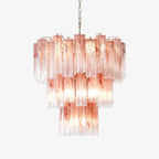 Aurora Lustre en Verre Rose Moderne - Neutralighting