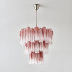 Aurora Lustre en Verre Rose Moderne - Neutralighting