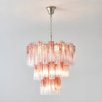 Aurora Lustre en Verre Rose Moderne - Neutralighting