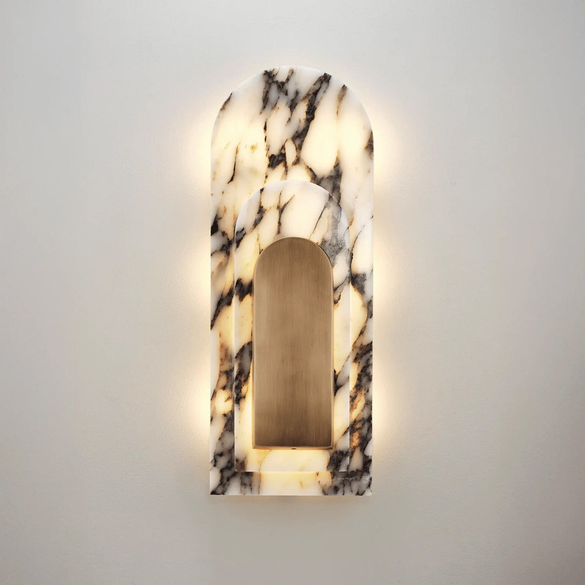 Utheisra Moderne Minimaliste Île Laiton Marbre Wall Lamp - Neutralighting