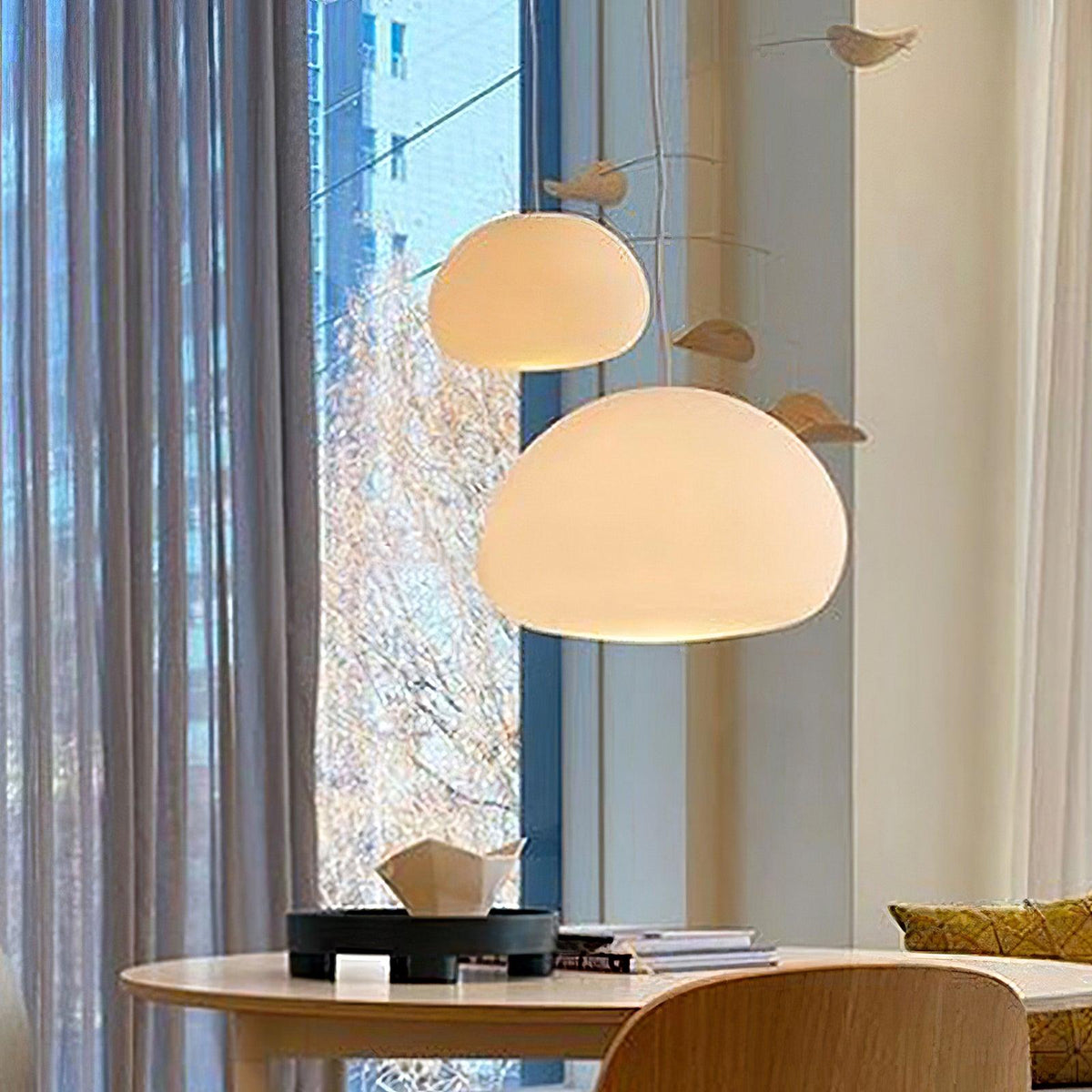 Zerina Suspension en Verre Confortable - Neutralighting