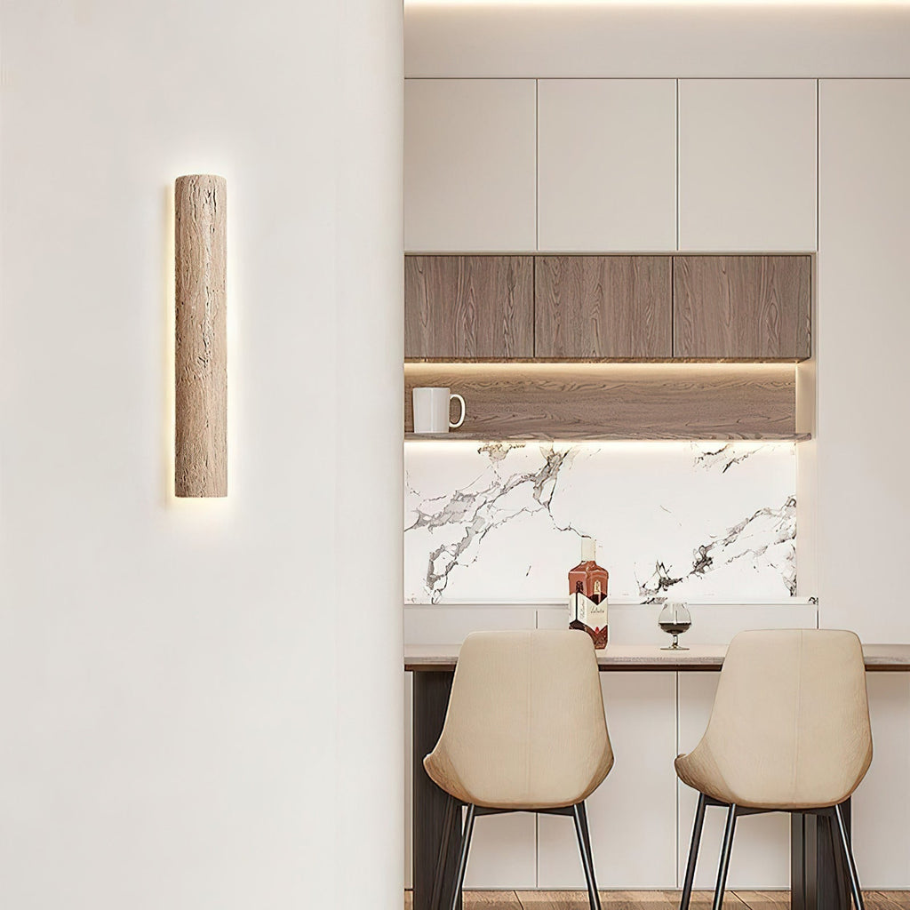 Zemara Moderne Minimaliste Lange Travertin Applique Murale - Neutralighting