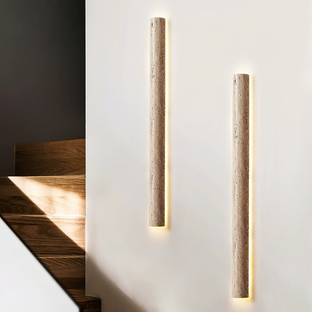 Zemara Moderne Minimaliste Lange Travertin Applique Murale - Neutralighting