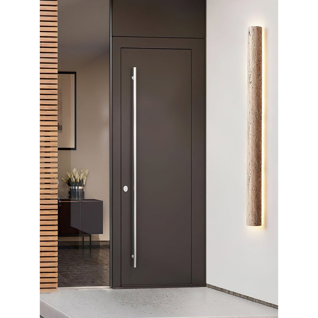 Zemara Moderne Minimaliste Lange Travertin Applique Murale - Neutralighting