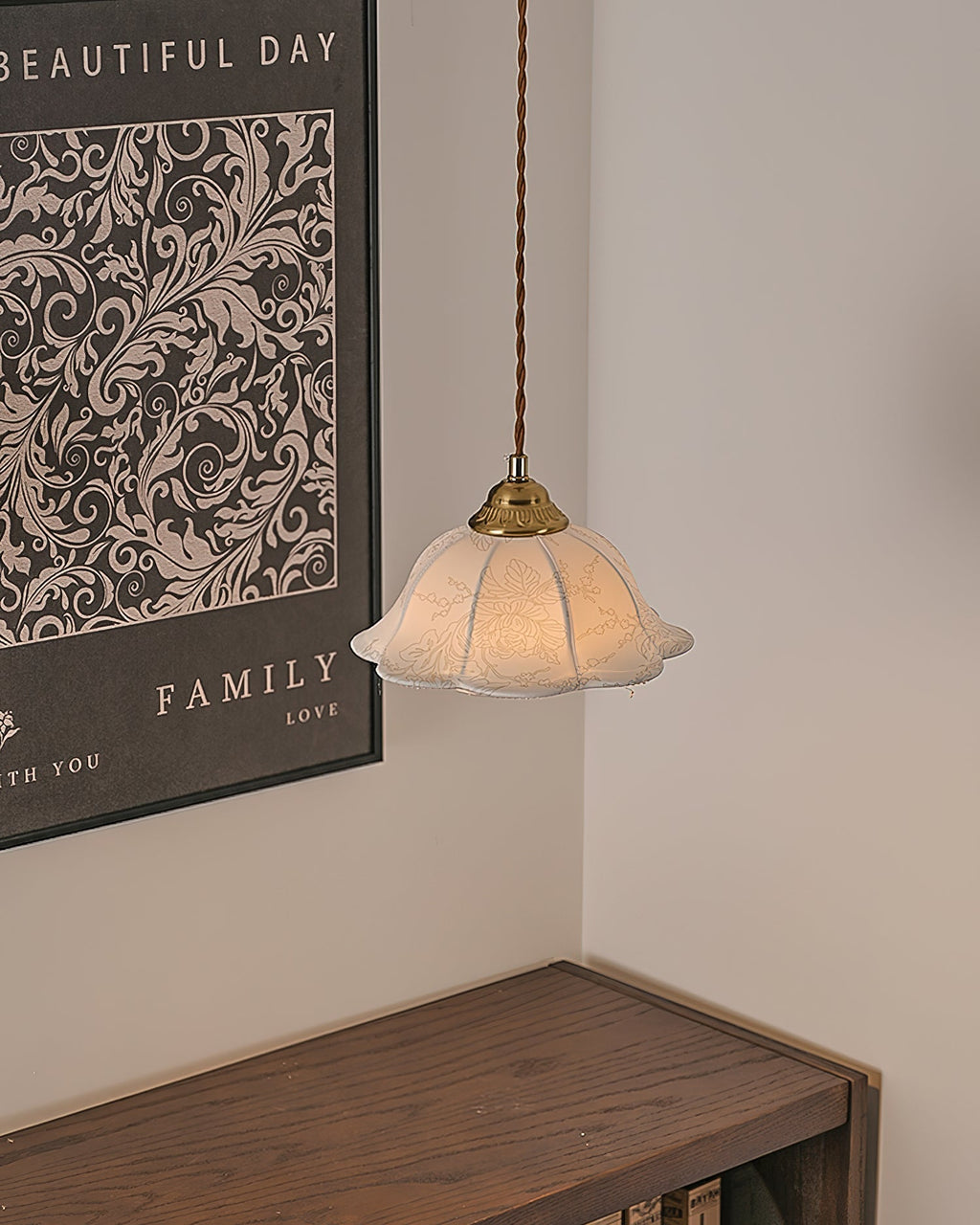 Stella Florale Tissu Suspension - Neutralighting