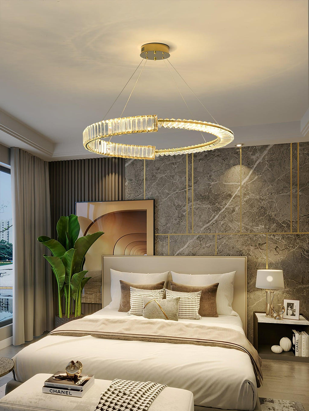 Lustra Lustre Stella Anneau Cristal LED - Neutralighting