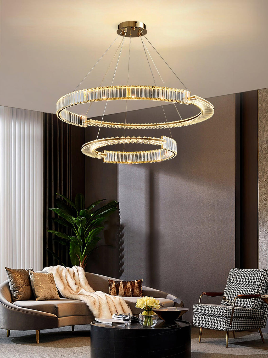 Lustra Lustre Stella Anneau Cristal LED - Neutralighting