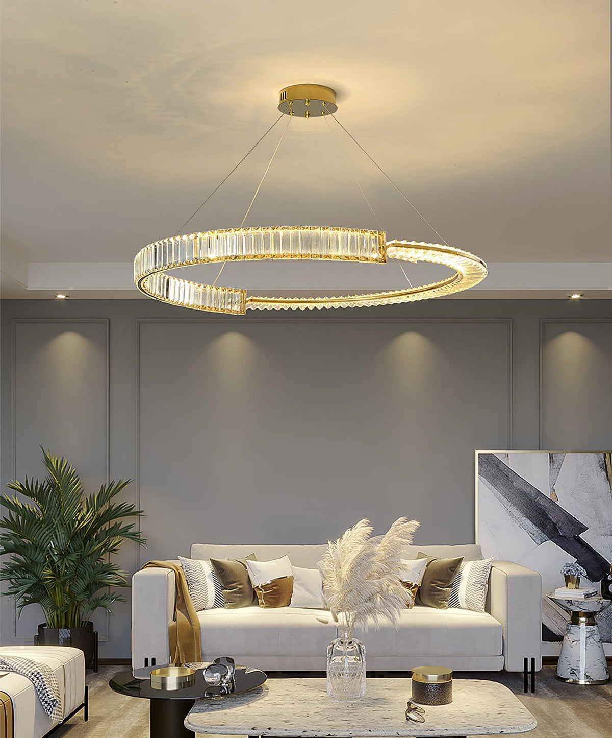 Lustra Lustre Stella Anneau Cristal LED - Neutralighting