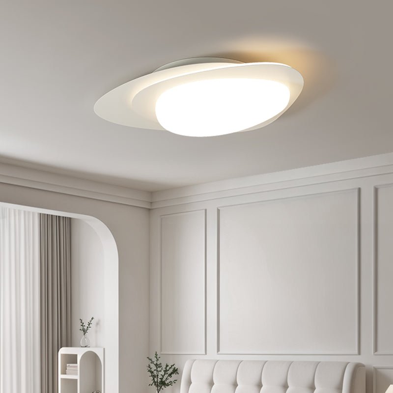 Solara Plafonnier Noyer Ovale Organique LED - Neutralighting