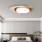 Solara Plafonnier Noyer Ovale Organique LED - Neutralighting