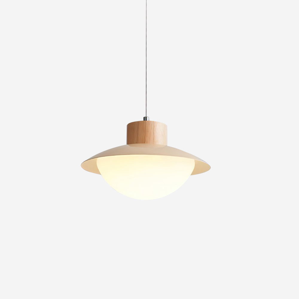 Suspension Bois PE Ombre Dôme Forme Minimaliste - Neutralighting