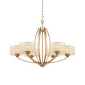 Lyvelus Postmodern Luxe Laiton Tissu Lustre - Neutralighting