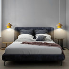 Arisha Dôme Moderne LED Suspension Métal Bois Noir Blanc Gris Salon Chambre à Coucher - Neutralighting