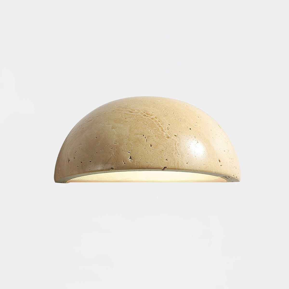 Vethayra Demi-Dôme Travertin Luminaire Mural - Neutralighting