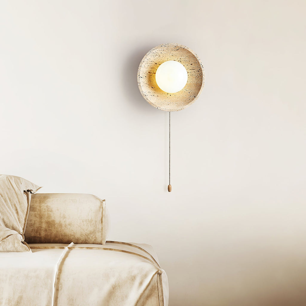Vephair Bol-Cadre Travertin Luminaire Mural - Neutralighting