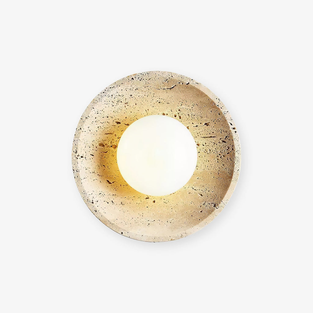 Vephair Bol-Cadre Travertin Luminaire Mural - Neutralighting