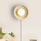 Cocarila Ring Shade Travertine Wall Light - Neutralighting