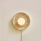 Cocarila Ring Shade Travertine Wall Light - Neutralighting