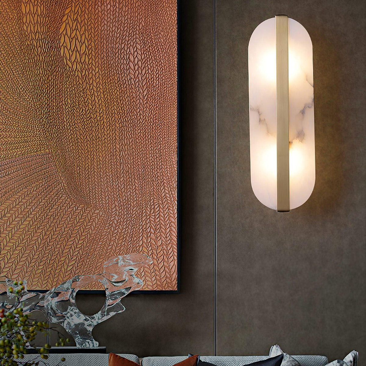 Calura Lampe Murale Double en Albâtre - Neutralighting