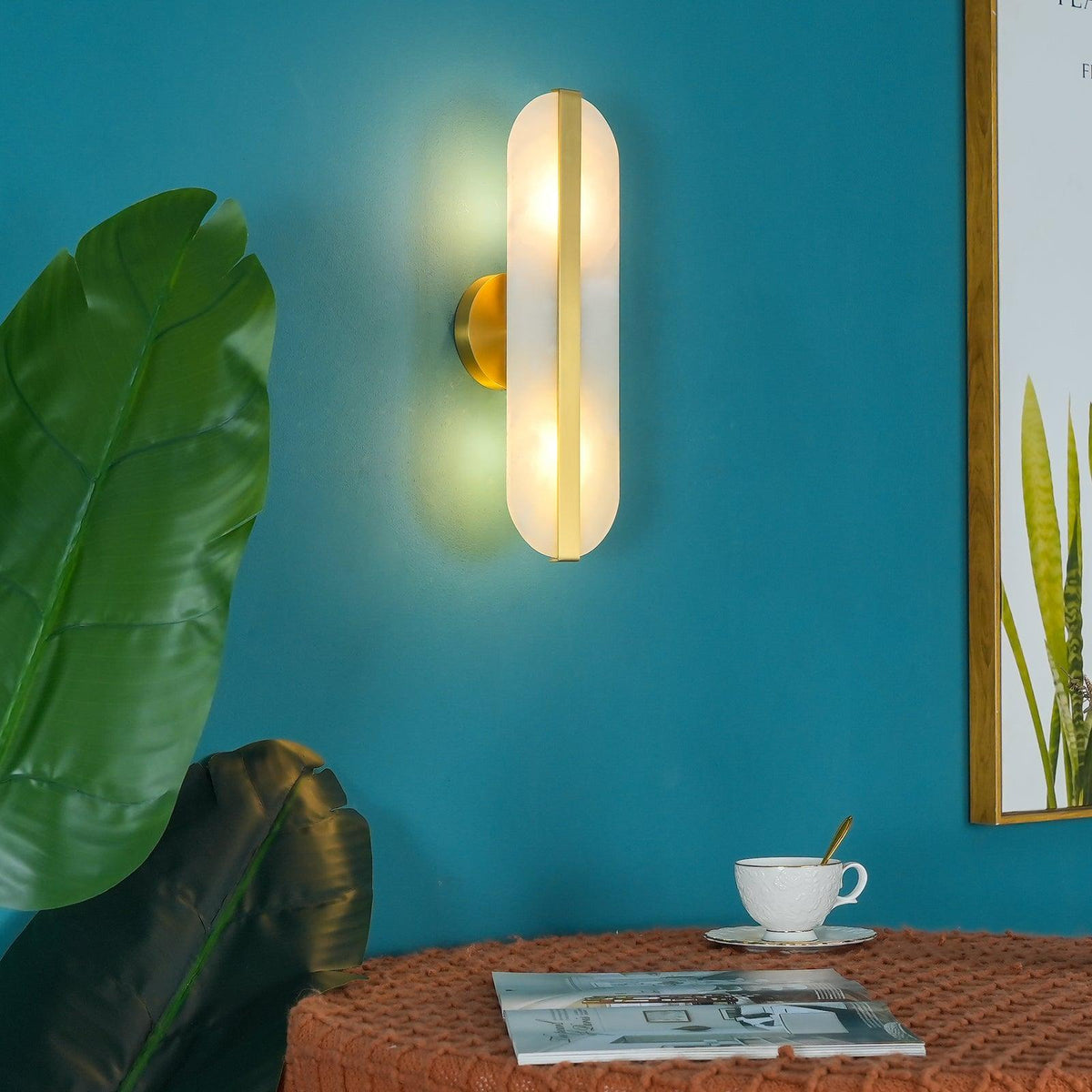Calura Lampe Murale Double en Albâtre - Neutralighting