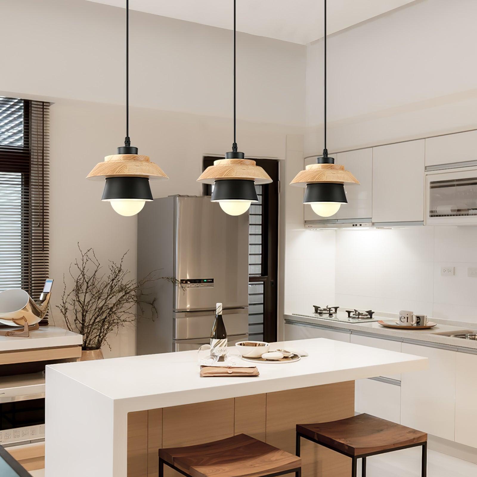 Nadro Lampe Suspendue Moderne en Bois - Neutralighting
