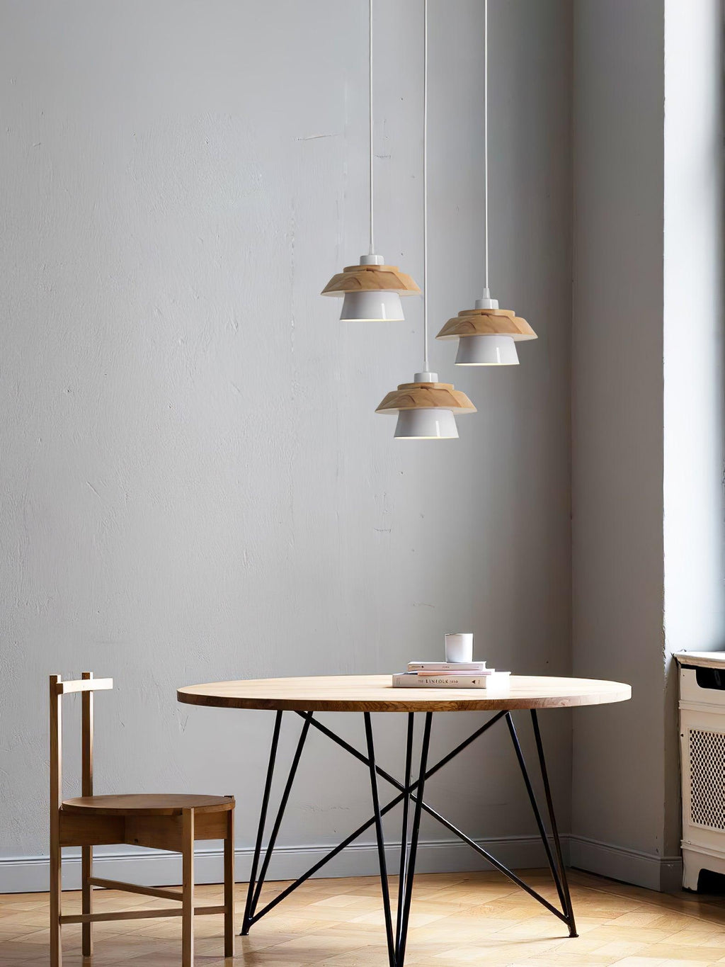 Nadro Lampe Suspendue Moderne en Bois - Neutralighting
