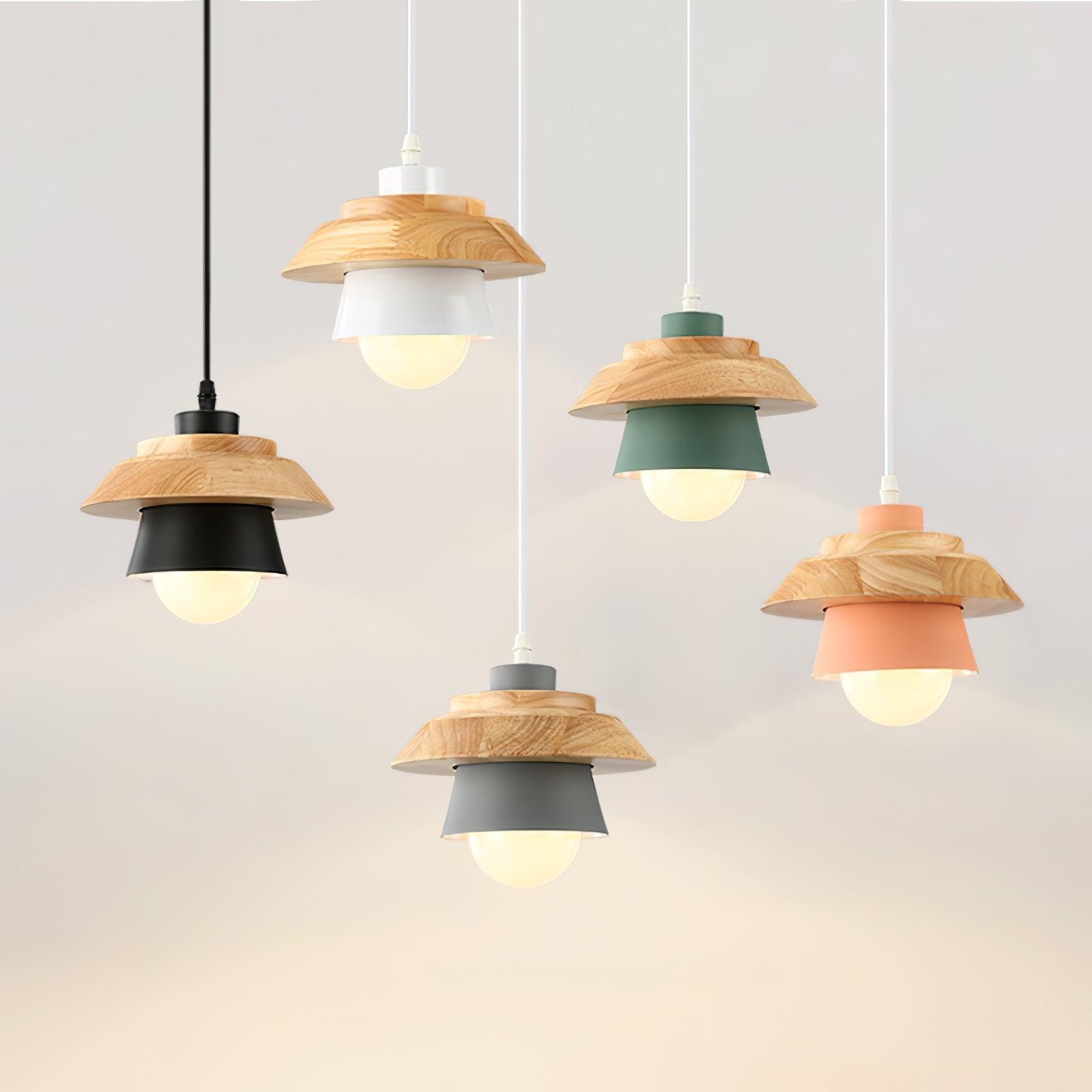 Nadro Lampe Suspendue Moderne en Bois - Neutralighting