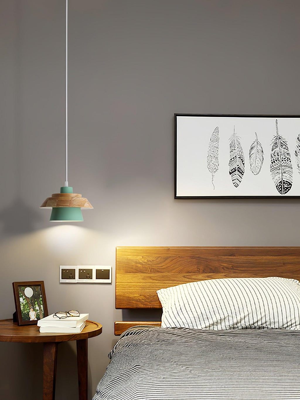 Nadro Lampe Suspendue Moderne en Bois - Neutralighting
