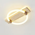 Elmaryra Applique Murale en Travertin Anneau - Neutralighting