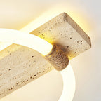 Elmaryra Applique Murale en Travertin Anneau - Neutralighting