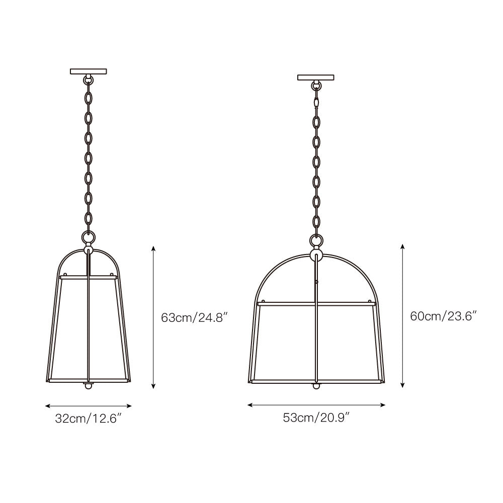 Flare Lampe Suspendue en Métal et Tissu Style Industriel Vintage - Neutralighting