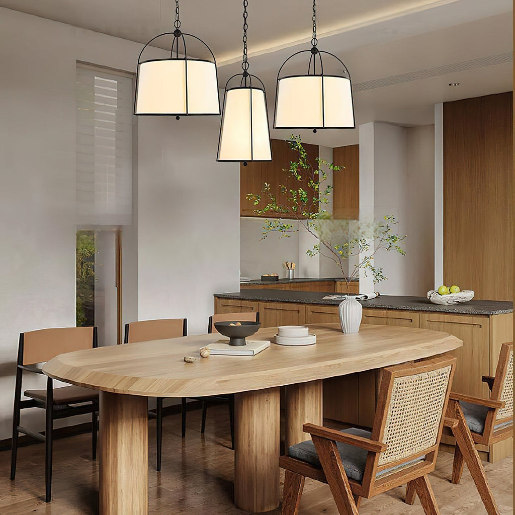 Flare Lampe Suspendue en Métal et Tissu Style Industriel Vintage - Neutralighting