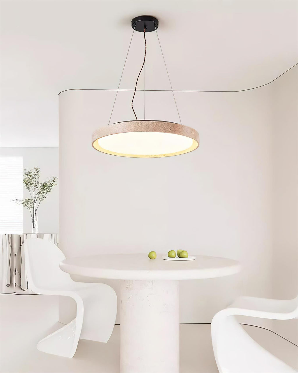 Tracy Lampe Pendante Minimaliste en Travertin - Neutralighting
