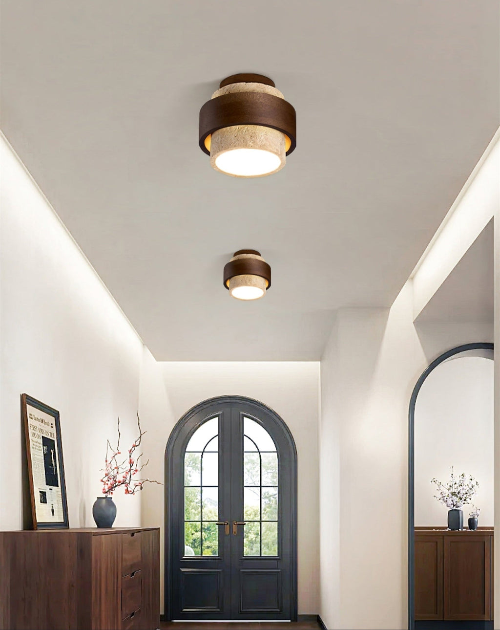 Eltalor Plafonnier Anneau Superposé en Travertin - Neutralighting