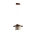 Elvaria Suspension Cylindre Disque en Travertin - Neutralighting