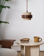 Cumirora Suspension Cylindre Superposé en Travertin - Neutralighting