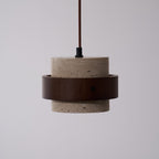 Cumirora Suspension Cylindre Superposé en Travertin - Neutralighting