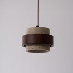 Cumirora Suspension Cylindre Superposé en Travertin - Neutralighting